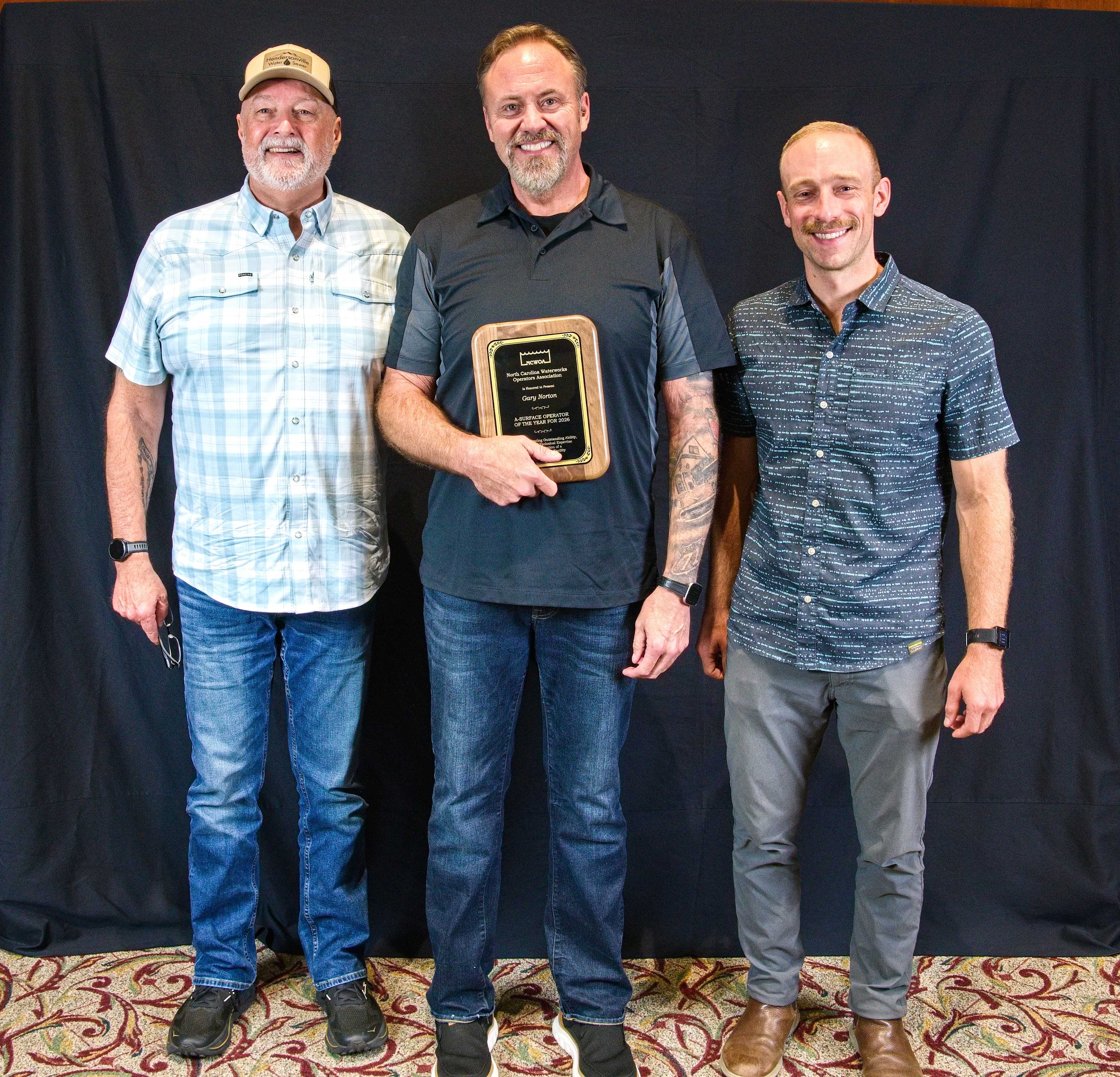CHIEF OPERATOR AT HENDERSONVILLE WATER TREATMENT FACILITY HONORED AS NC A SURFACE OPERATOR OF THE YEAR